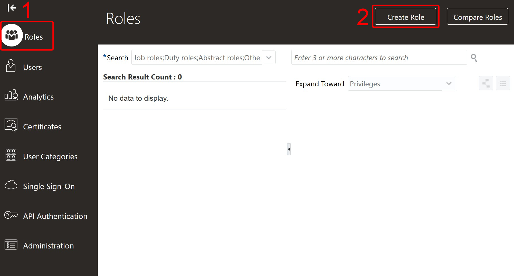Create Role - Simplified Loader Excel for Oracle Fusion Cloud ERP